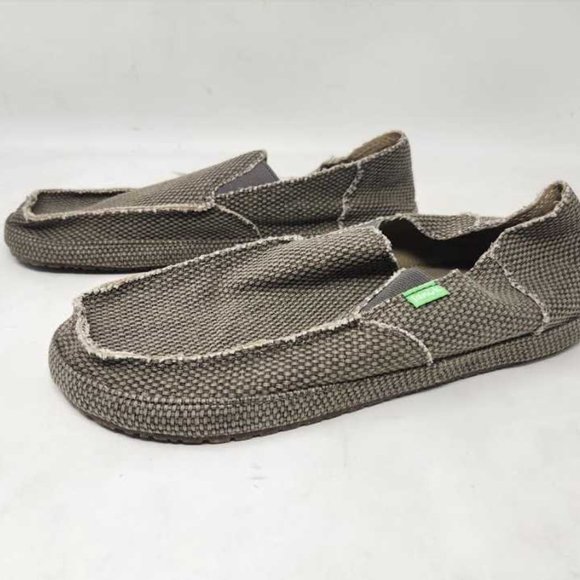 New men\'s 8 Sanuk Rounder slip on shoes in brown main image 8